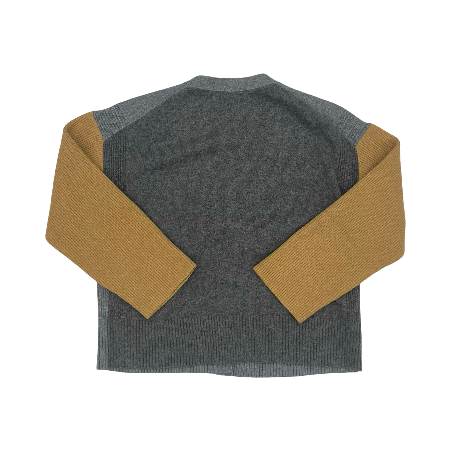 Sweater Cardigan By Loft In Grey, Size:L