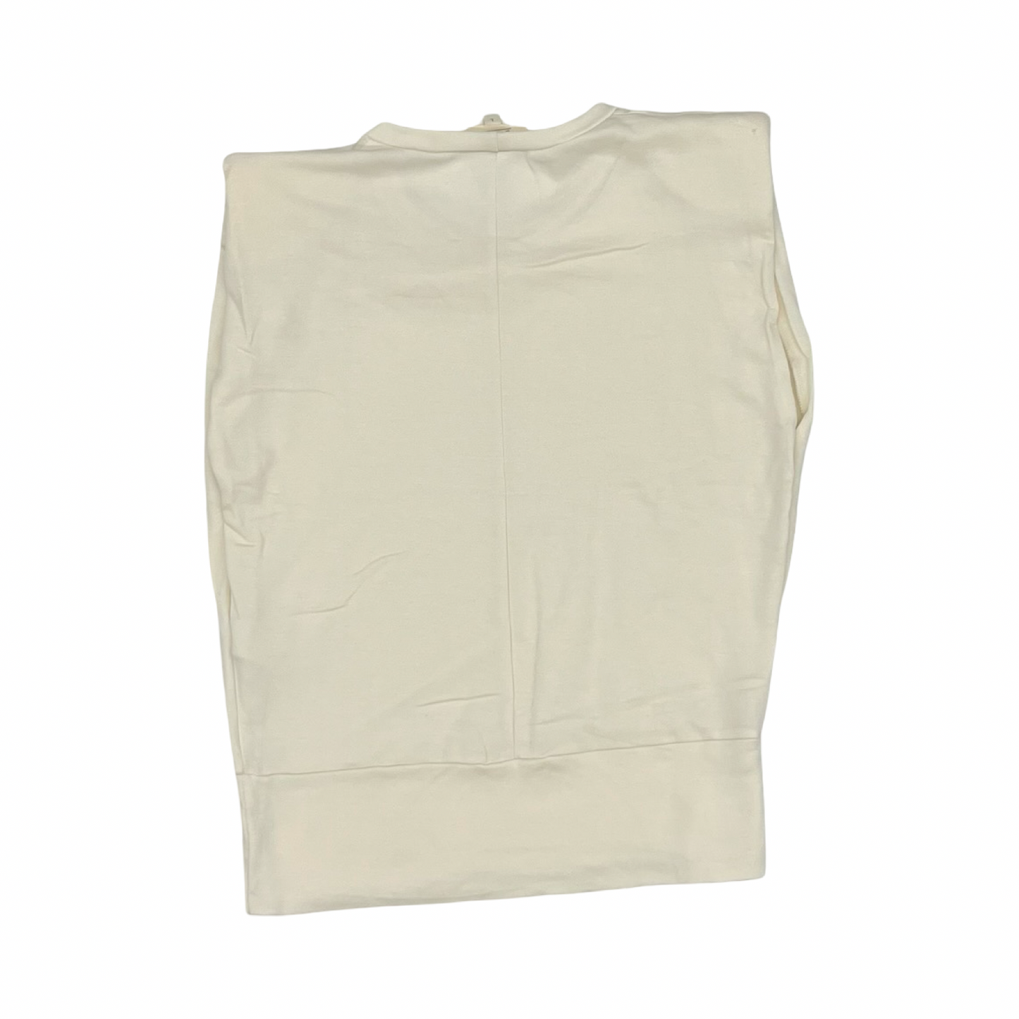 Top Sleeveless By Elan In Cream, Size:L