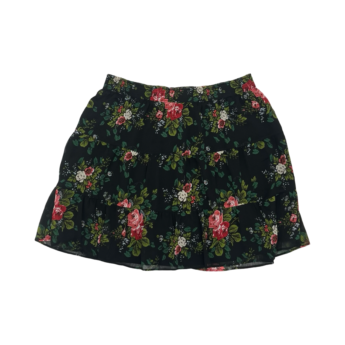 Skirt Mini & Short By Loft In Floral Print, Size:L