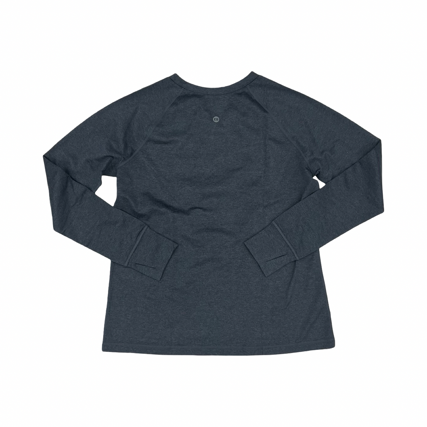 Athletic Top Ls Collar By Eddie Bauer In Grey, Size:Xl