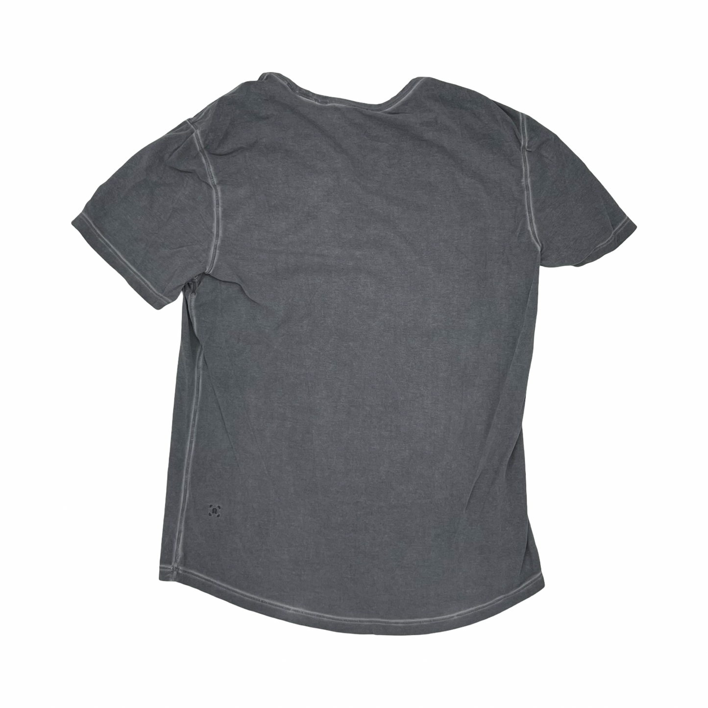 Athletic Top Ss By Lululemon In Grey, Size:M