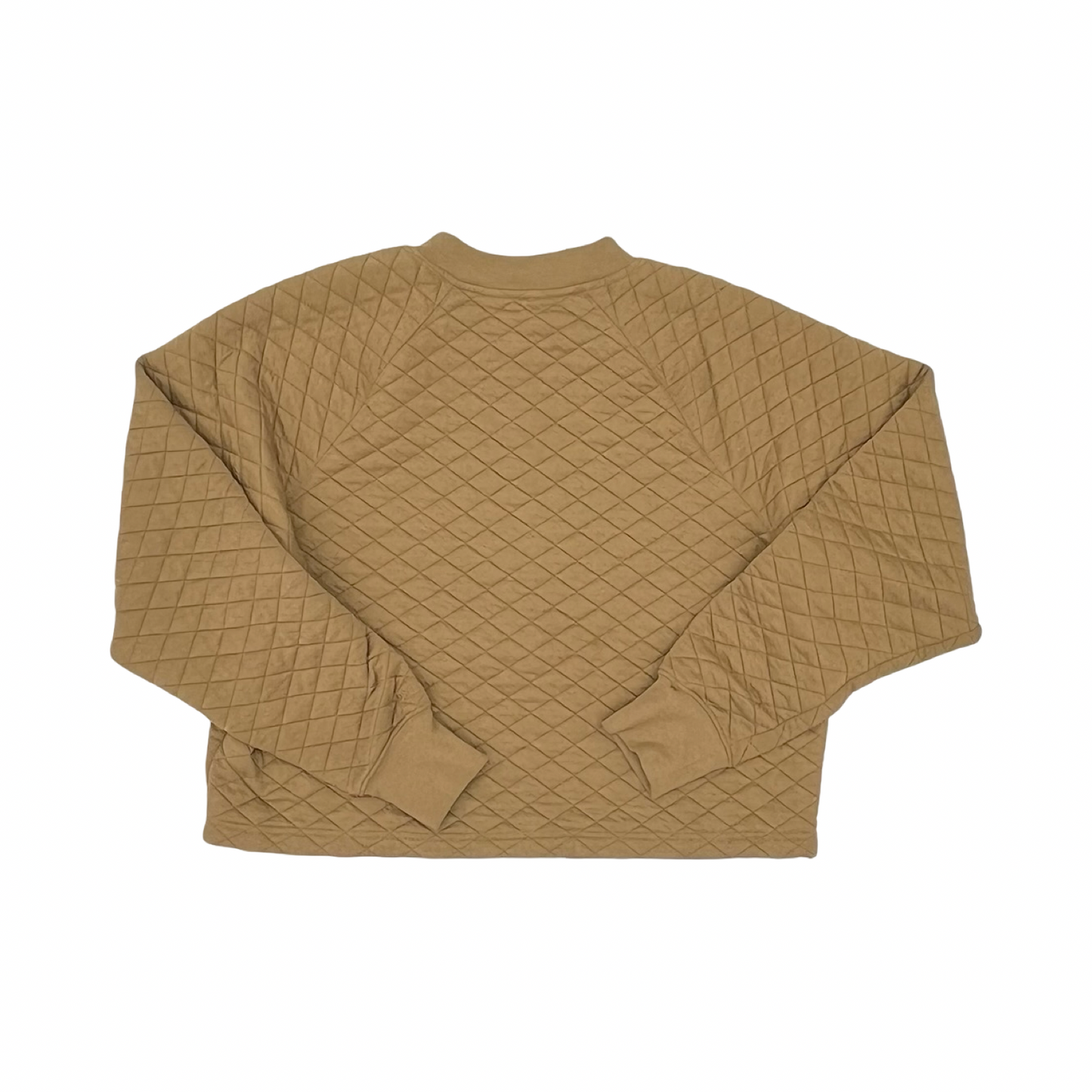 Sweatshirt Crewneck By Clothes Mentor In Tan, Size:M