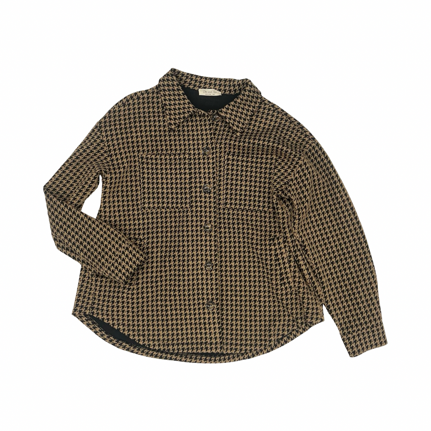 Jacket Other By Doe & Rae In Black & Tan, Size:S