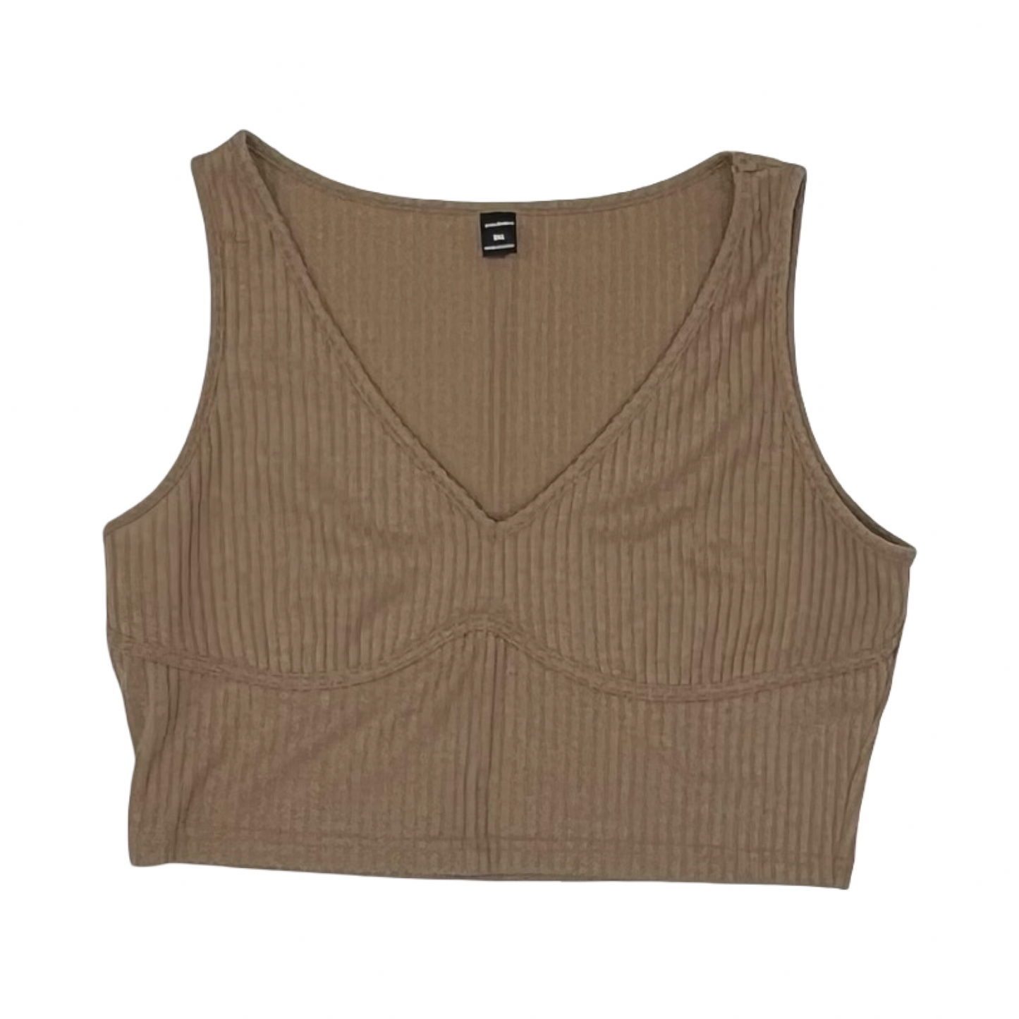 Tank Top By Shein In Brown, Size:4