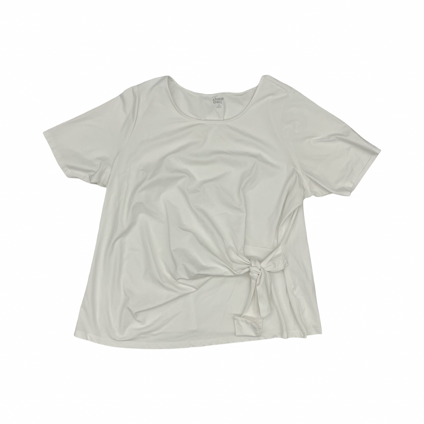 Top Ss By Lands End In White, Size:3X