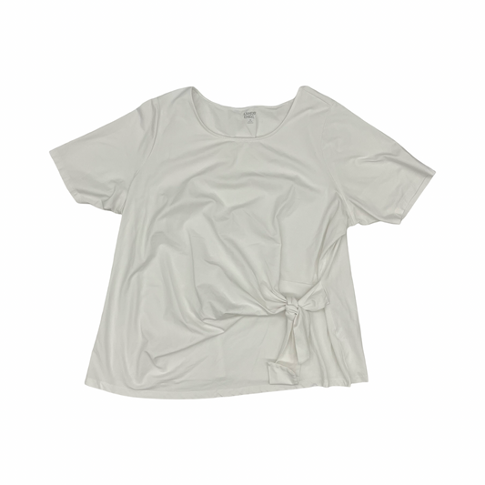 Top Ss By Lands End In White, Size:3X