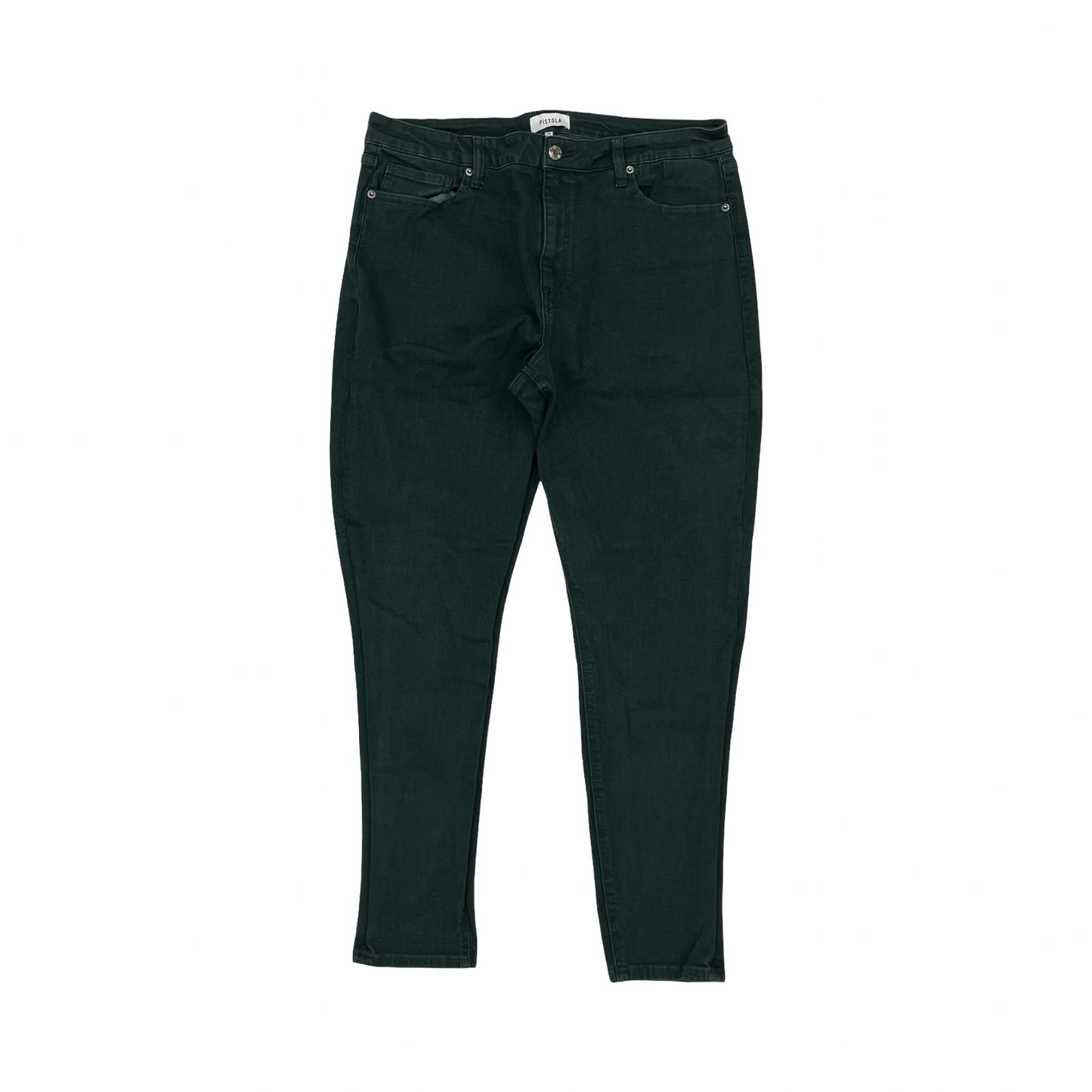 Jeans Skinny By Pistola In Green Denim, Size:16