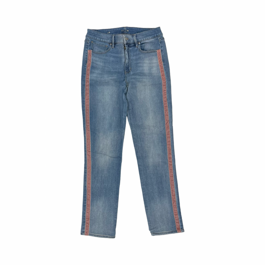 Jeans Straight By White House Black Market In Blue Denim, Size:8