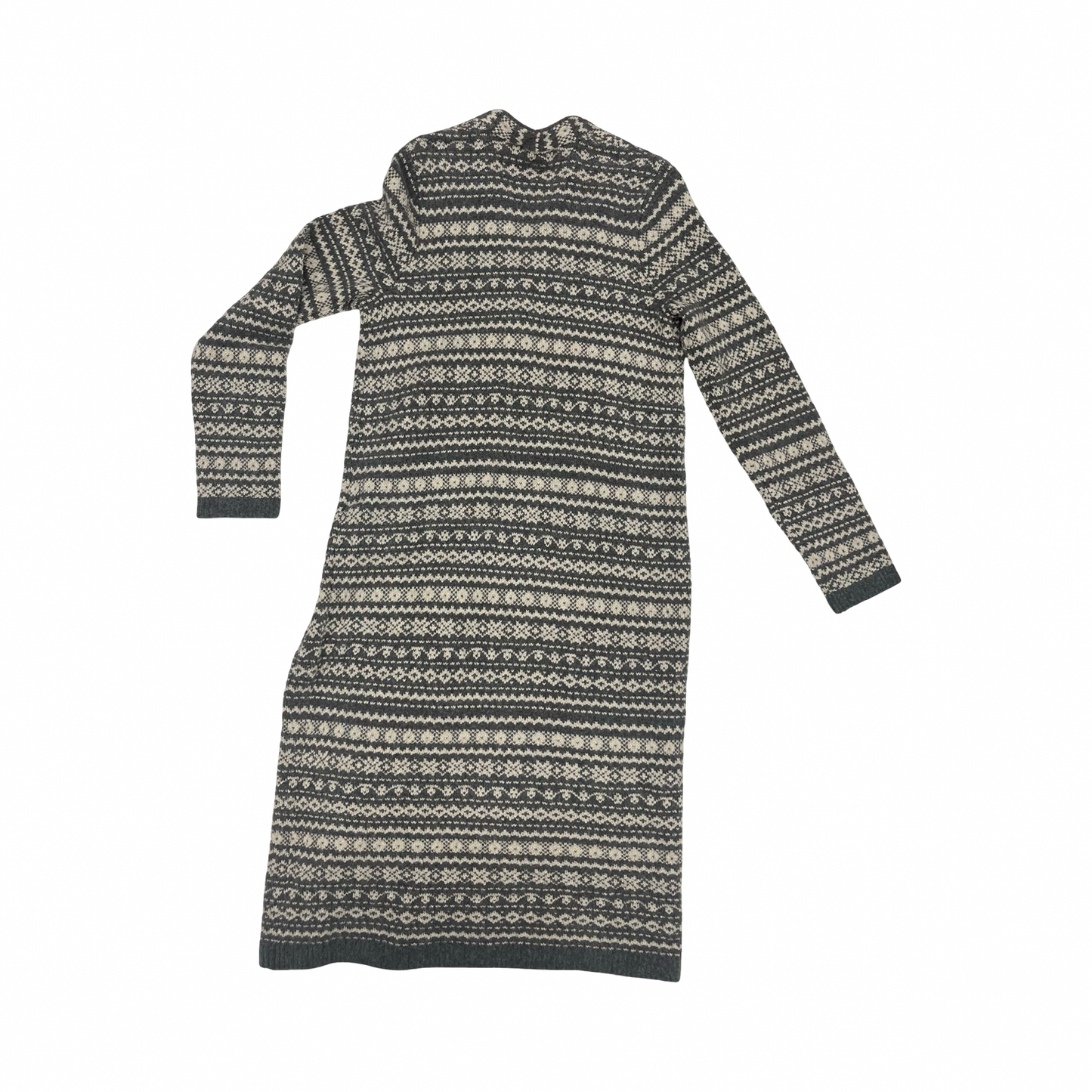 Sweater Cardigan By J. Jill In Grey & Tan, Size:Xs