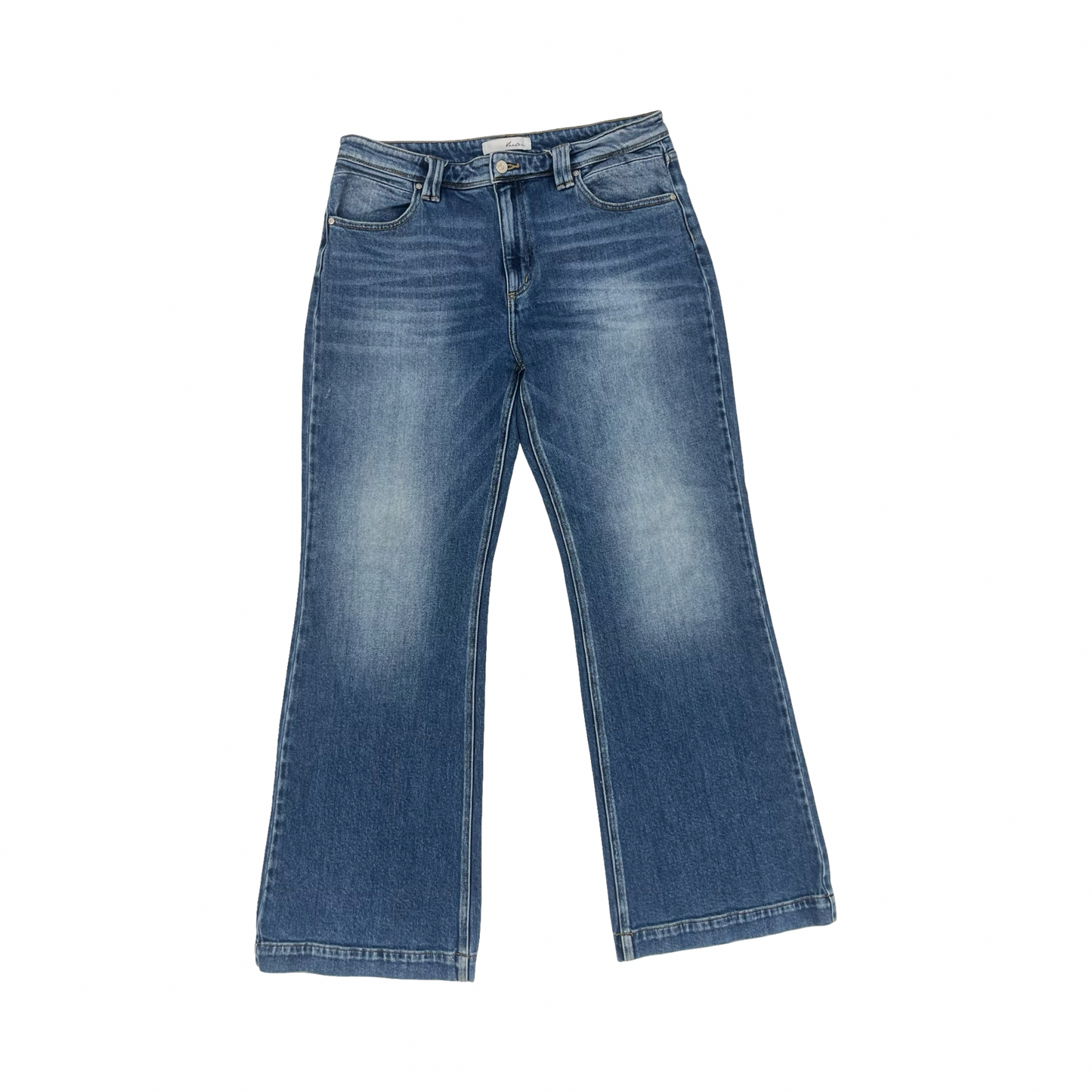 Jeans Boot Cut By Kancan In Blue Denim, Size:12