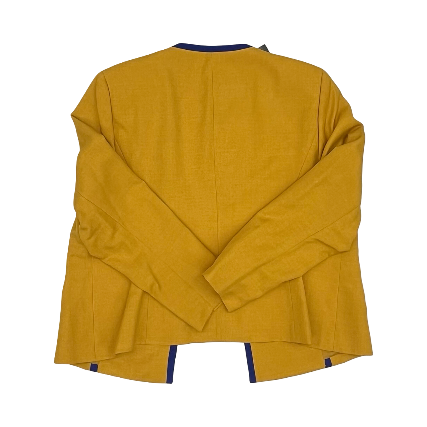 Blazer By Black Label In Blue & Yellow, Size:1X