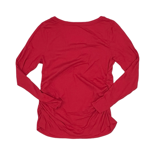 Mat Top Ls By Liz Lange Maternity In Pink, Size:Xl