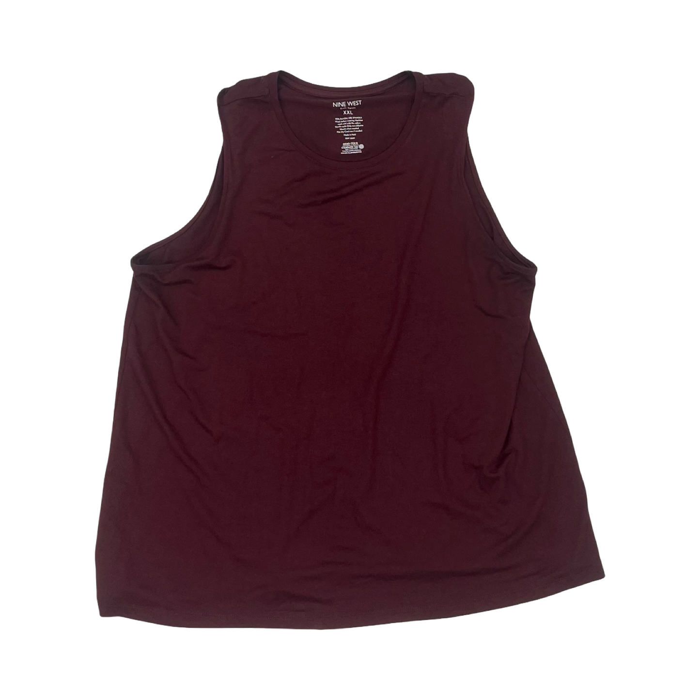 Tank Top By Nine West In Red, Size:Xxl