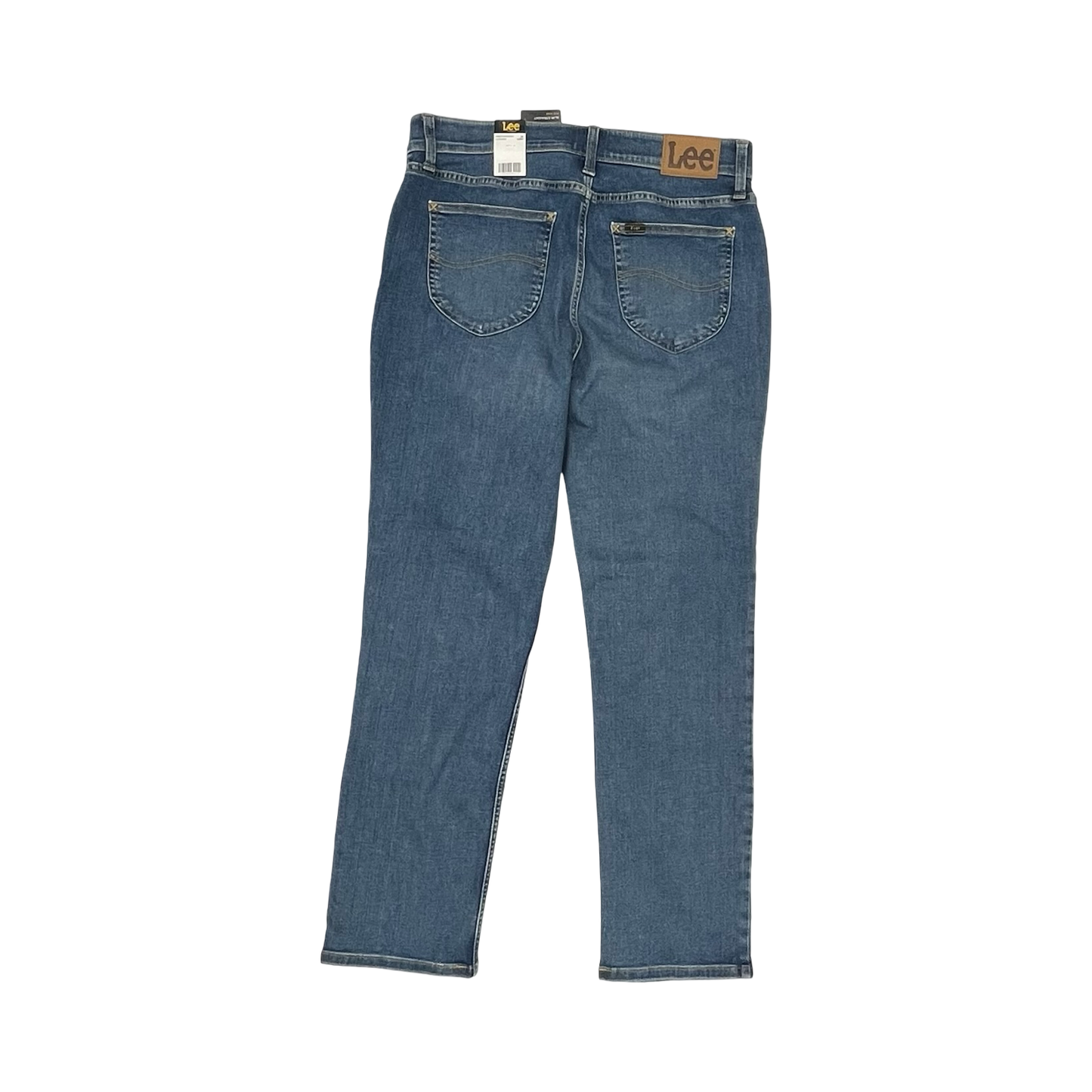 Jeans Straight By Lee In Blue Denim, Size:14L
