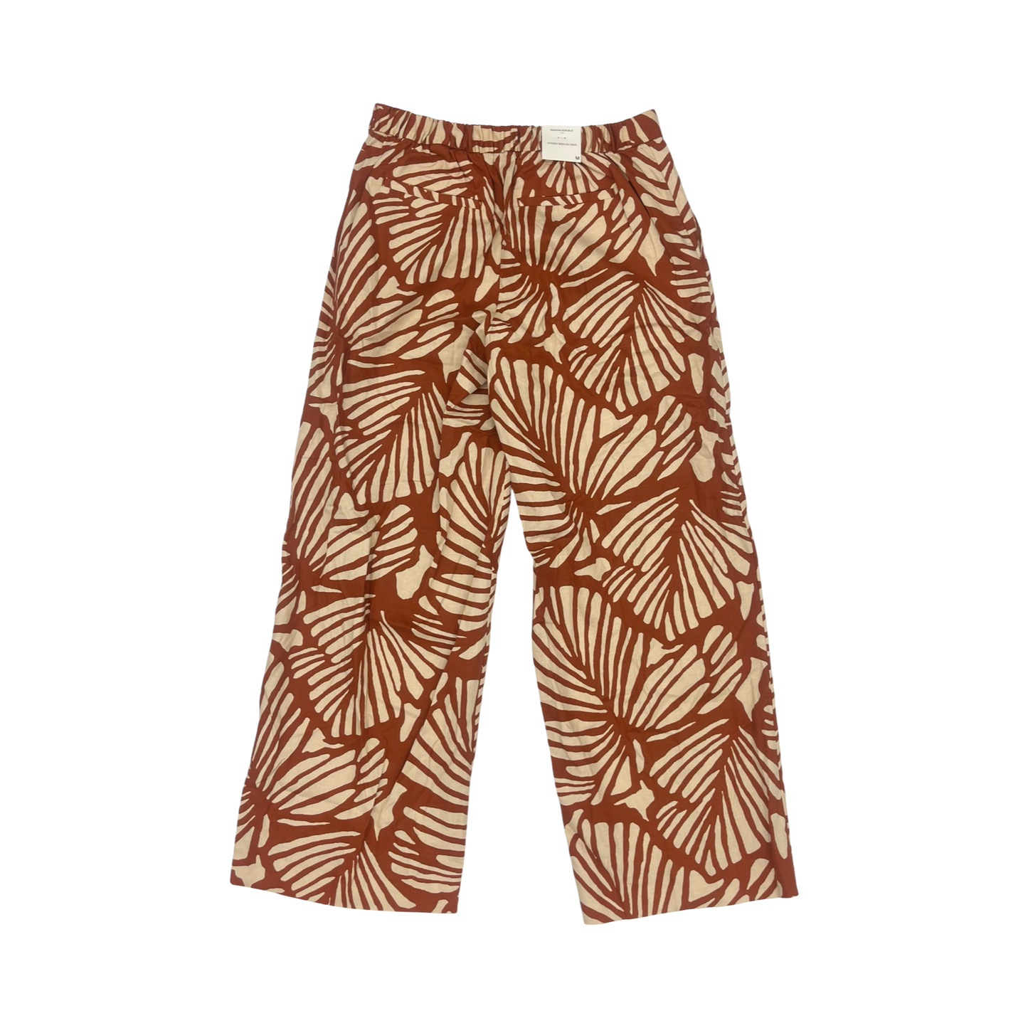 Pants Linen By Banana Republic In Orange & Tan, Size:M