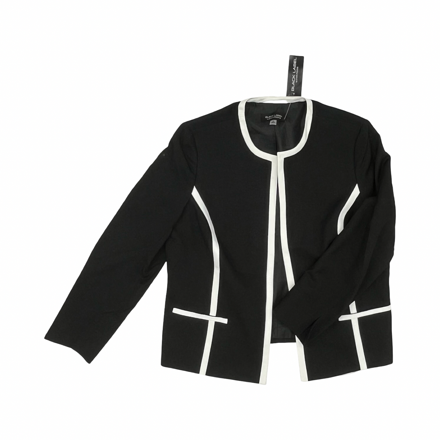 Blazer By Black Label In Black & White, Size:1X