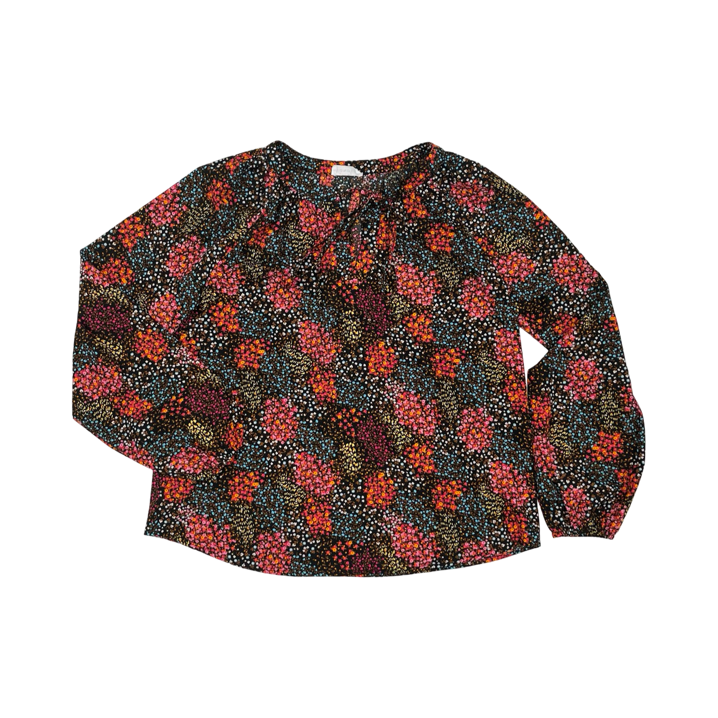 Blouse Ls By Emily Wonder In Floral Print, Size:L
