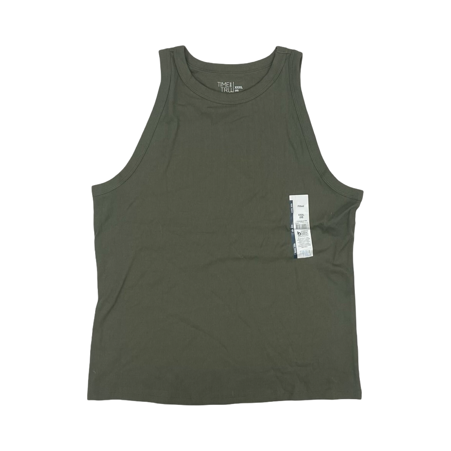 Tank Top By Time And Tru In Green, Size:3X