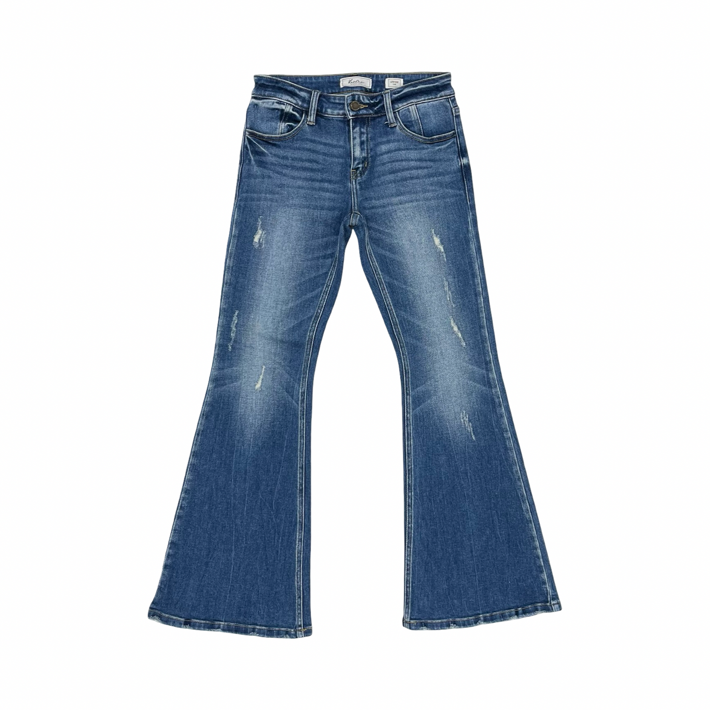 Jeans Flared By Kancan In Blue Denim, Size:0
