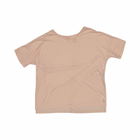 Athletic Top Ss By Nike In Peach, Size:Xl