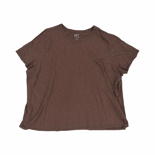 Top Ss By Maurices In Brown, Size:3X