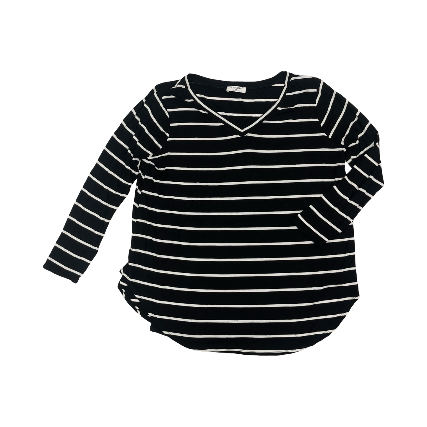 Top Ls Basic By Zenana In Black, Size:3X