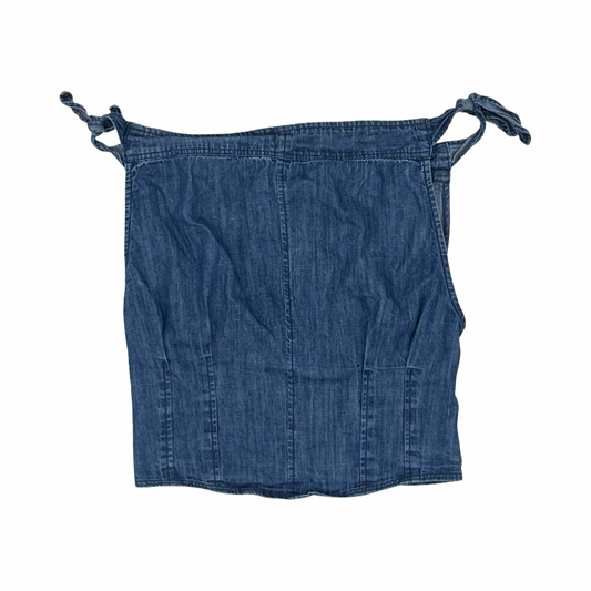 Top Sleeveless By Free People In Blue Denim, Size:S
