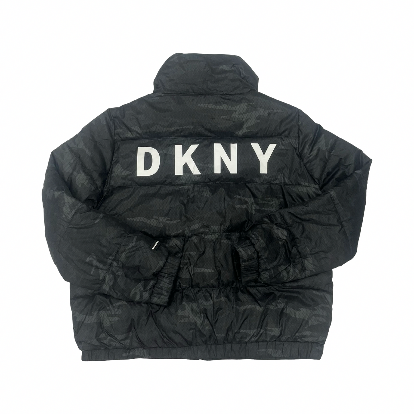 Coat Puffer & Quilted By Dkny In Green, Size:Xl