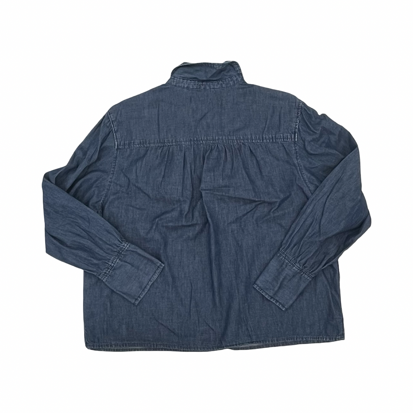 Blouse Ls By Angels In Blue Denim, Size:Xl