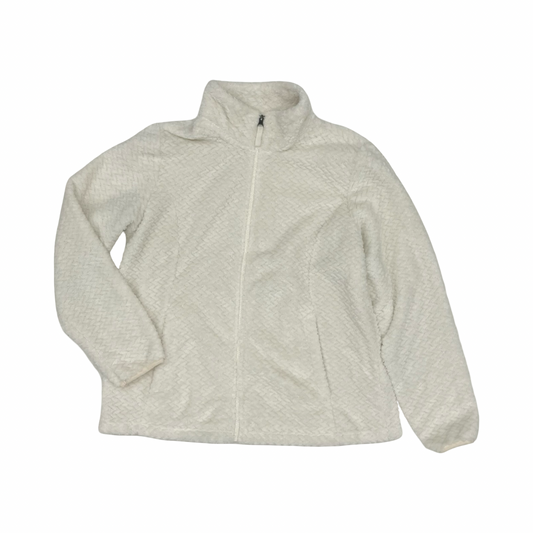 Jacket Faux Fur & Sherpa By Clothes Mentor In Cream, Size:Xl