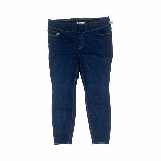Jeans Skinny By Old Navy In Blue Denim, Size:22