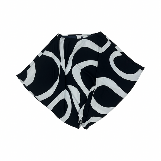Poncho By Chicos In Black & White, Size:L