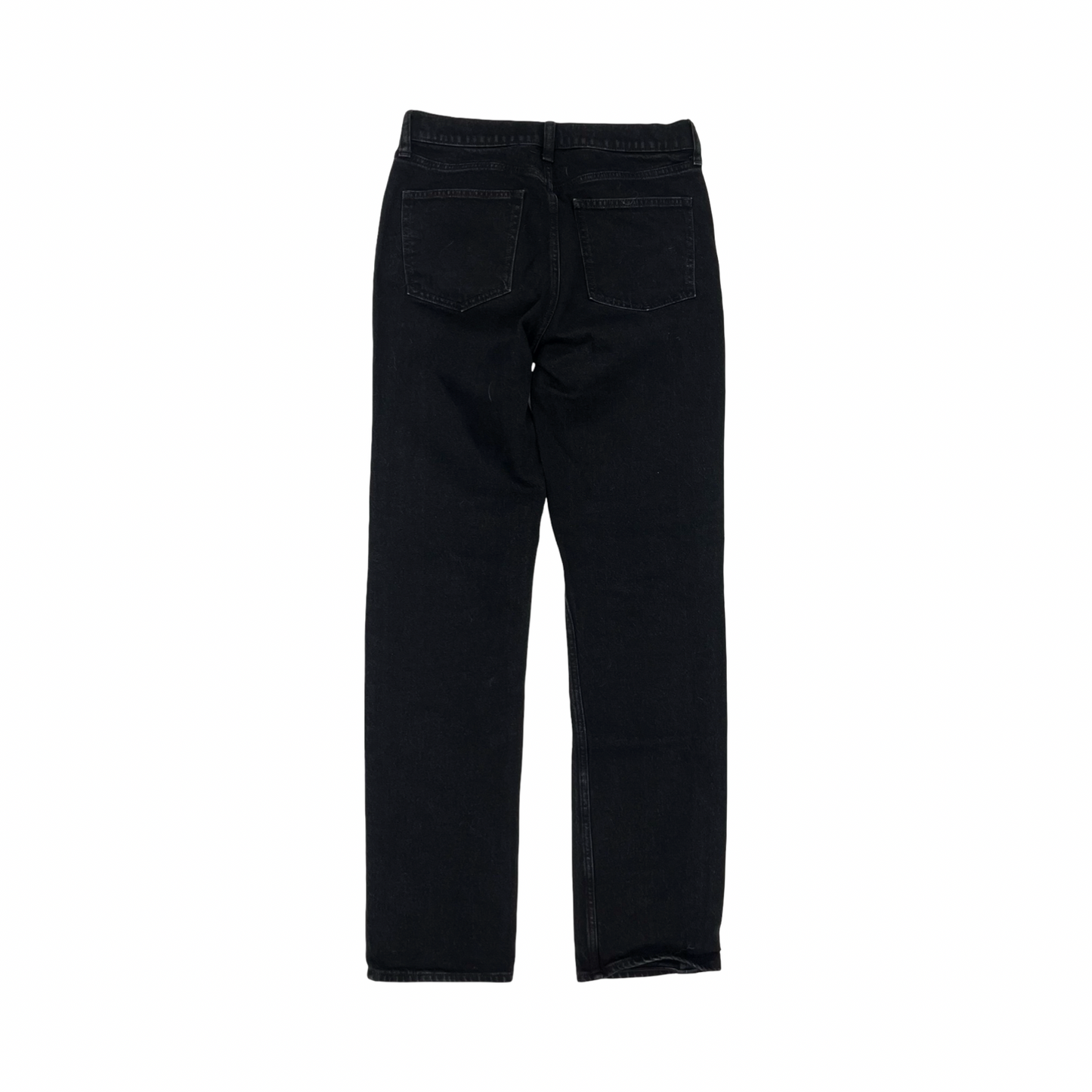 Jeans Straight By Gap In Black Denim, Size:8L