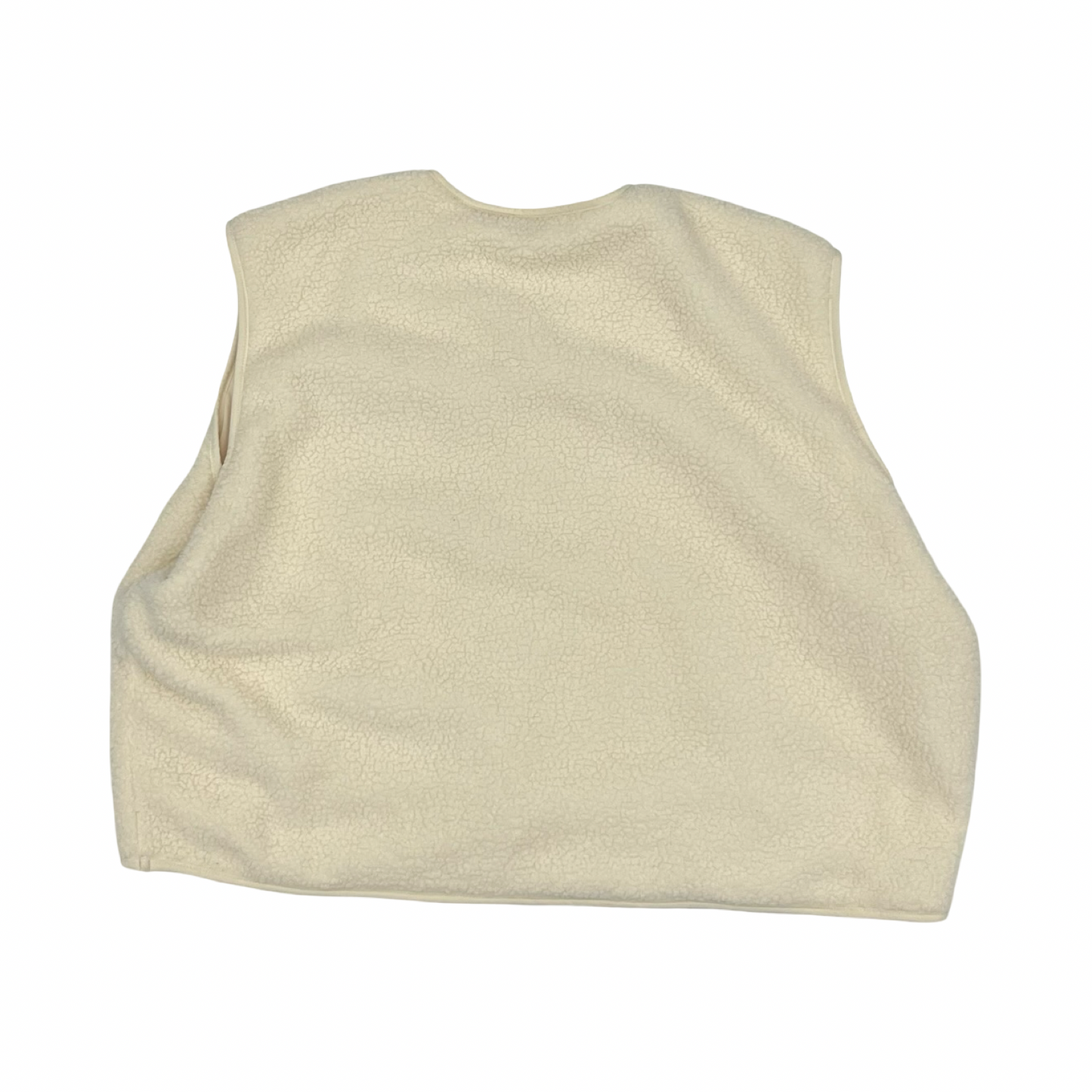 Vest Faux Fur & Sherpa By Old Navy In Cream, Size:Xxl