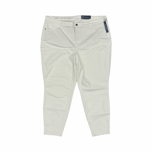 Jeans Jeggings By Talbots In White Denim, Size:22