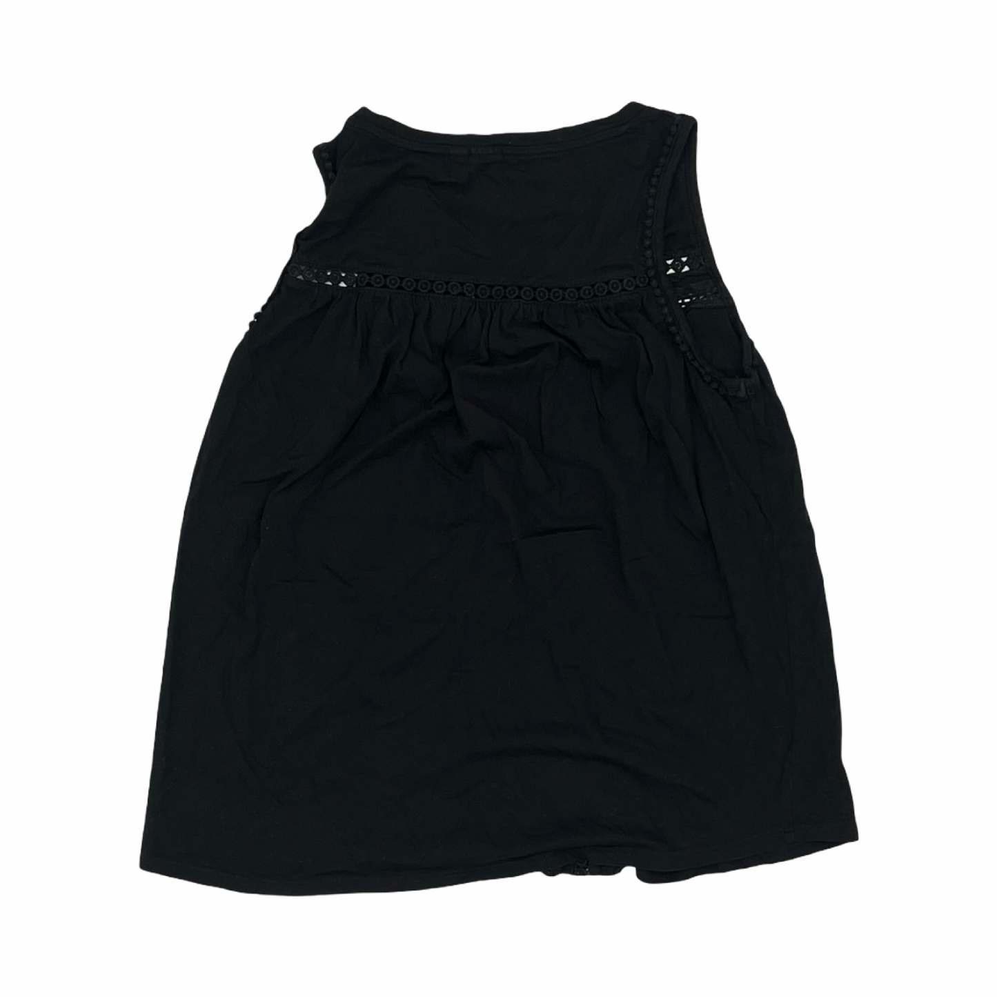 Top Sleeveless By Gap In Black, Size:M