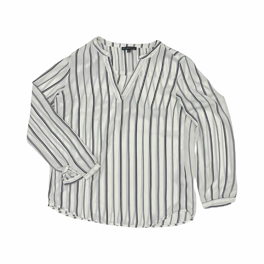 Blouse Ls By Adrianna Papell In Black & White, Size:S