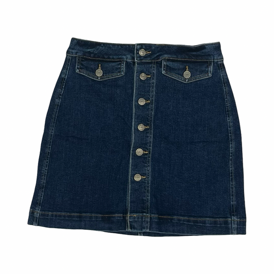 Skirt Mini & Short By Loft In Blue Denim, Size:2