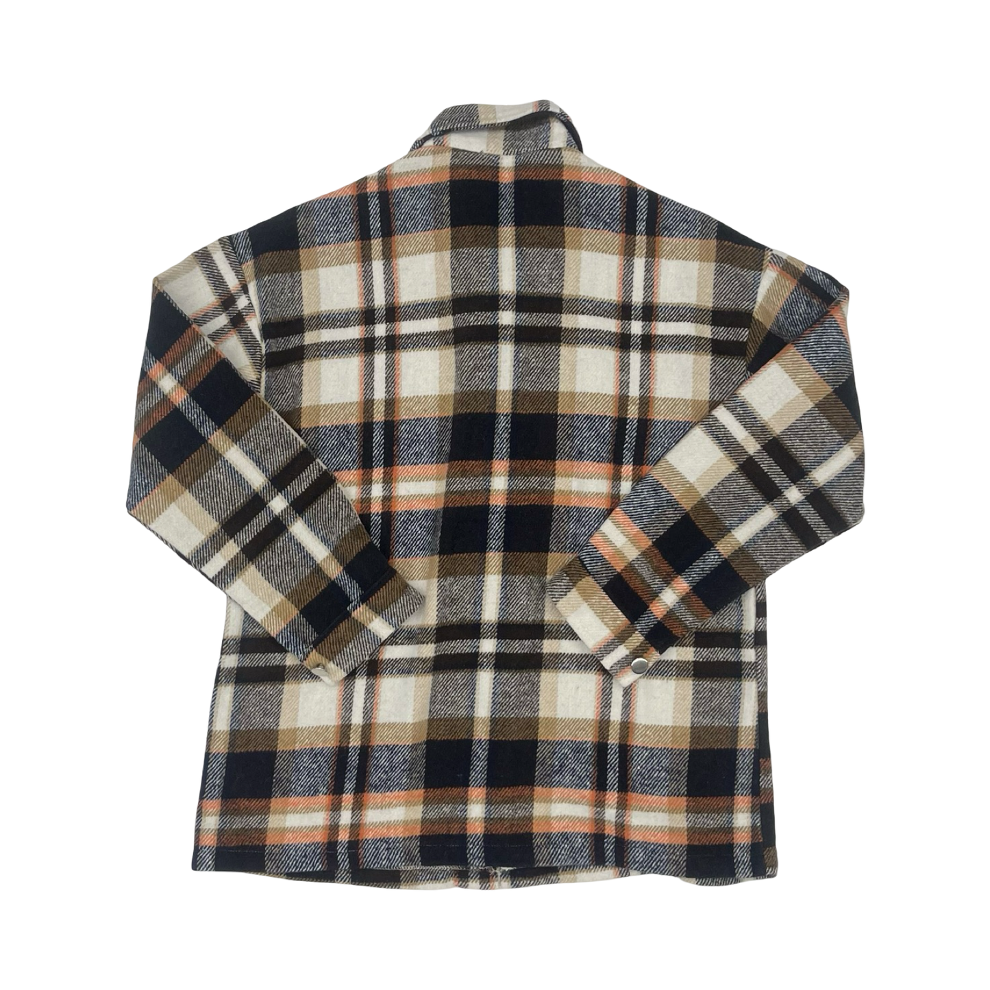 Jacket Shirt By Clothes Mentor In Plaid Pattern, Size:M