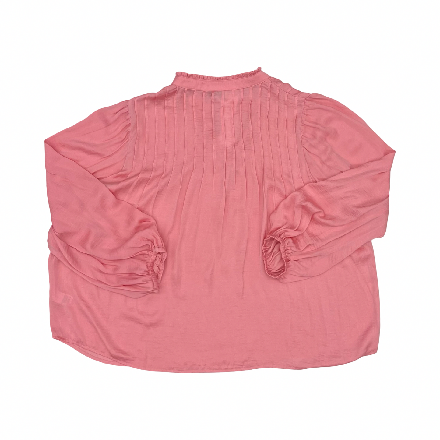 Blouse Ls By Crosby In Pink, Size:Xxl