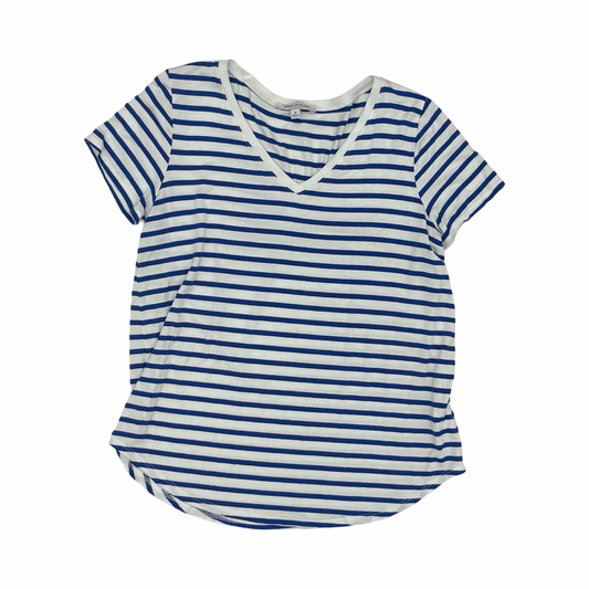 Top Ss By Green Envelope In Blue & White, Size:M