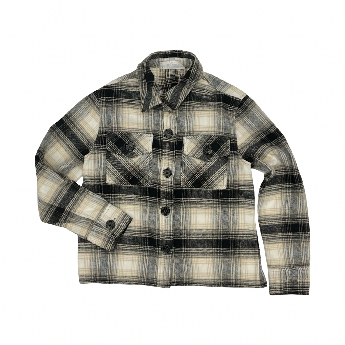 Jacket Shirt By Bb Dakota In Black & Brown, Size:S