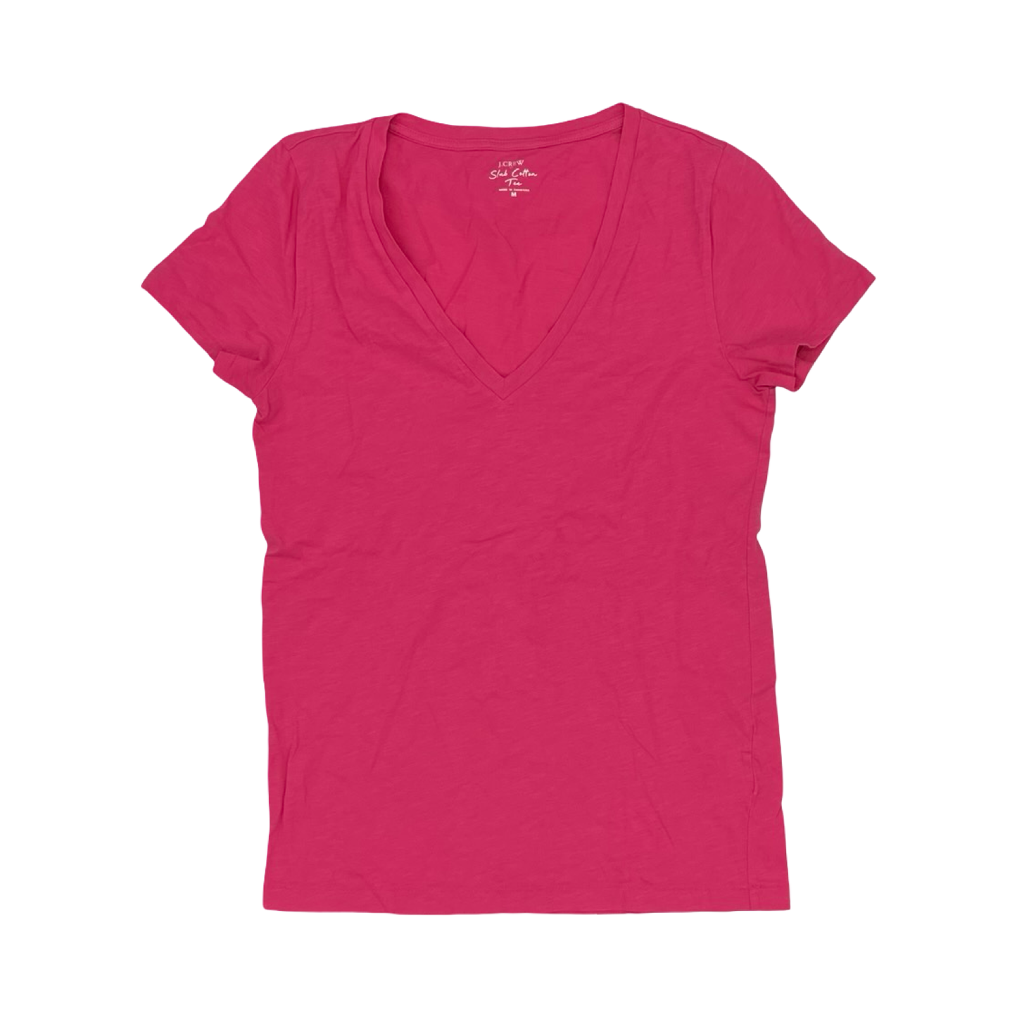 Top Ss Basic By J. Crew In Pink, Size:M