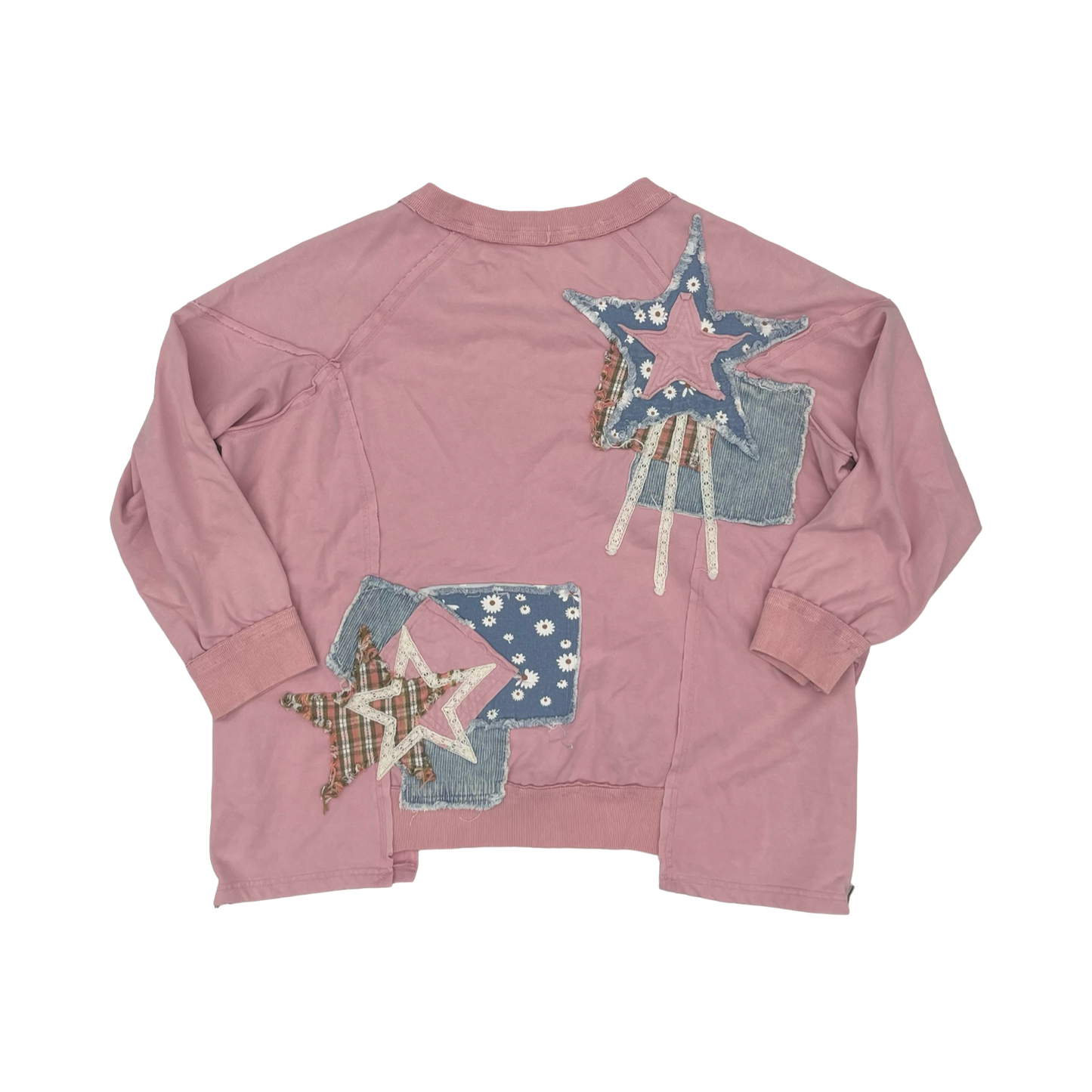 Sweatshirt Crewneck By Clothes Mentor In Pink, Size:L