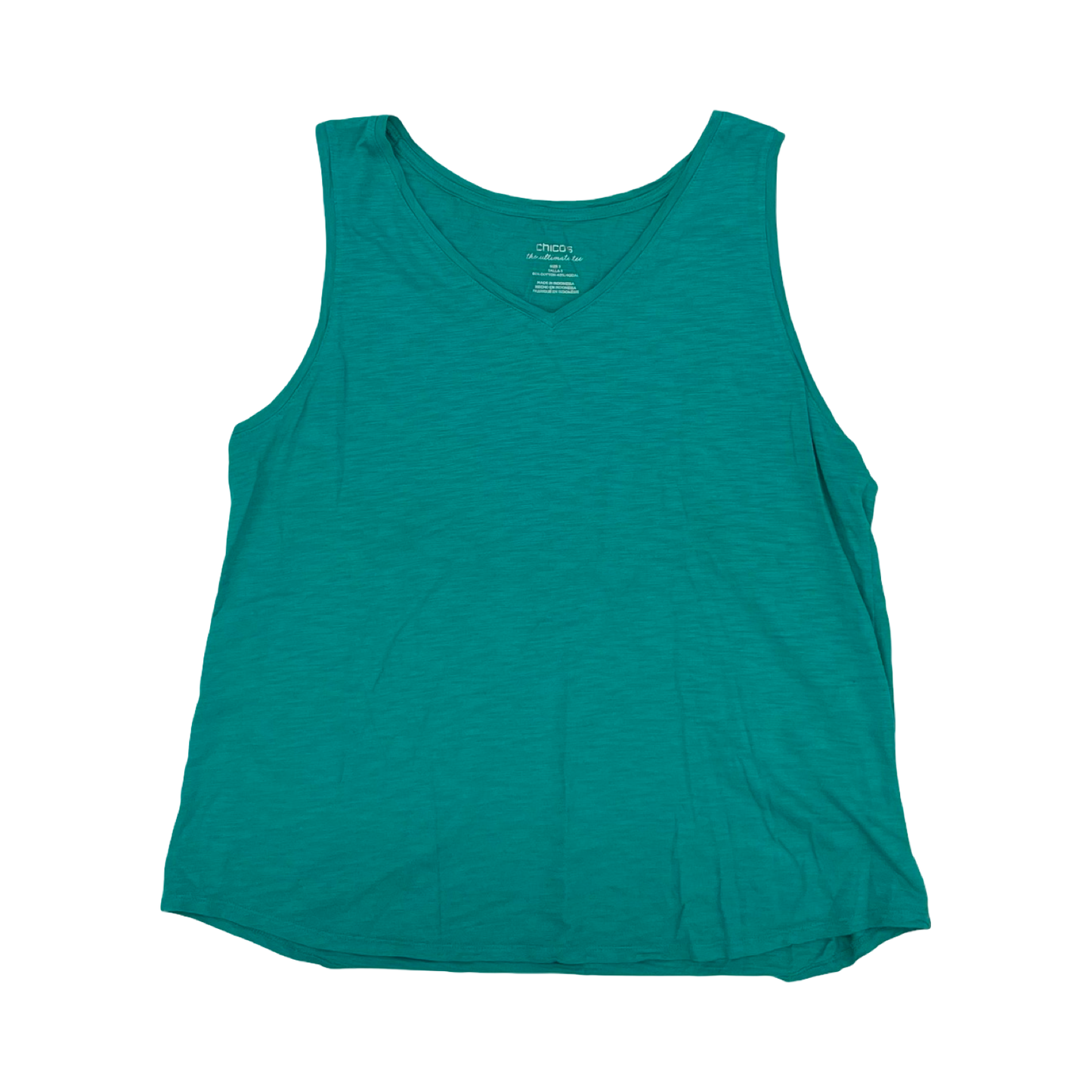 Tank Top By Chicos In Green, Size:Xl