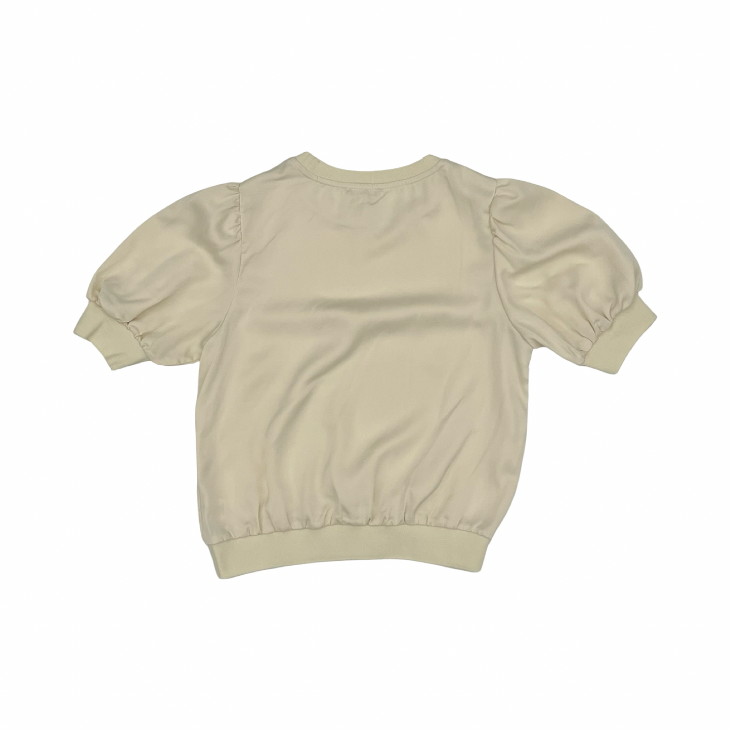 Blouse Ss By Skies Are Blue In Cream, Size:Xs