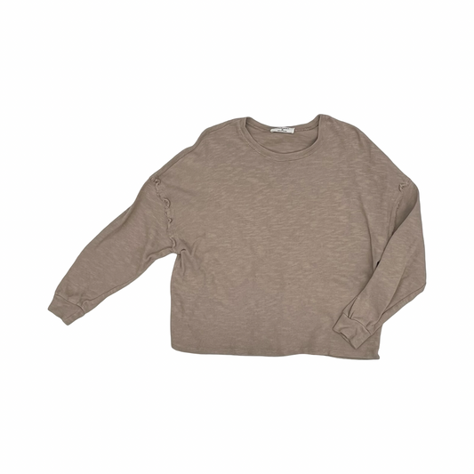 Top Ls By Zenana In Brown, Size:M