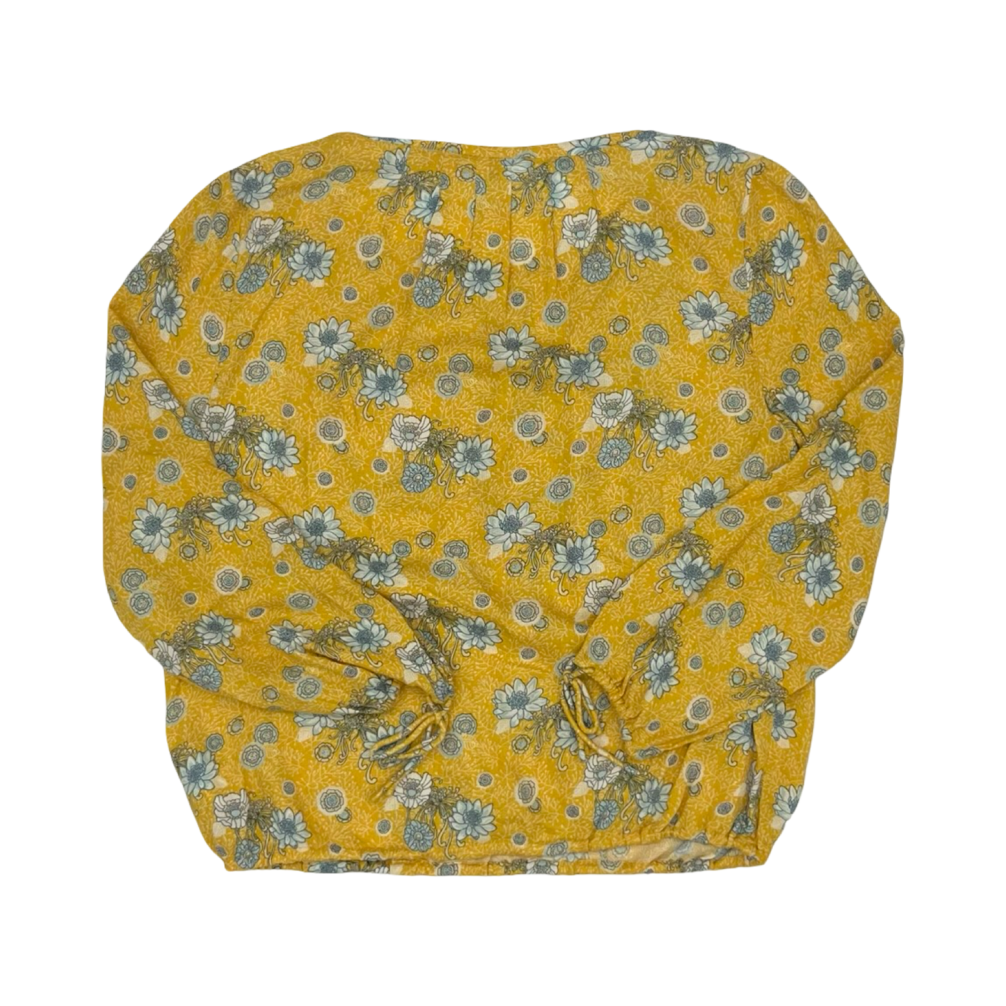 Blouse Ls By Lucky Brand In Yellow, Size:S