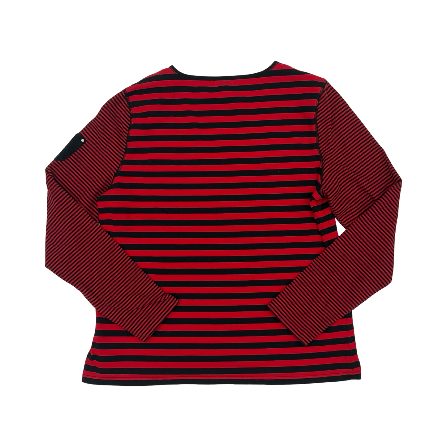 Top Ls Basic By Chaps In Black & Red, Size:Xxl