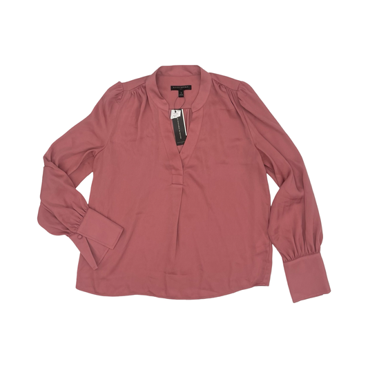 Blouse Ls By Banana Republic In Pink, Size:S
